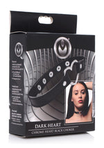 Load image into Gallery viewer, Master Series Heart Choker Necklace - Black