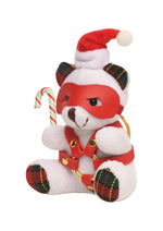 Load image into Gallery viewer, Master Series Holiday Bondage Bear Keychain - Green/Red/White