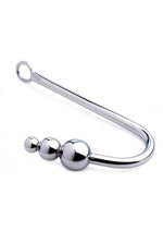 Load image into Gallery viewer, Master Series Meat Hook Beaded Anal Hook - Silver