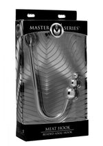 Load image into Gallery viewer, Master Series Meat Hook Beaded Anal Hook - Silver