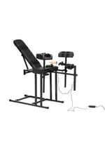 Load image into Gallery viewer, Master Series Obedience Chair with Sex Machine - Black