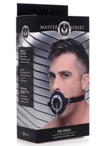 Load image into Gallery viewer, Master Series Pie Hole Silicone Feeding Gag - Black