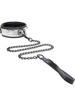 Load image into Gallery viewer, Master Series - Platinum Bound Chained Collar and Leash - Silver
