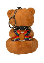 Load image into Gallery viewer, Master Series Pride Bear Keychain - Multicolor/Rainbow/Tan