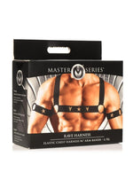 Load image into Gallery viewer, Ms Rave Chest Harness Lxl Blk/Gld