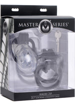 Load image into Gallery viewer, Master Series Rikers 2.0 Locking Chastity Cage - Clear