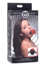 Load image into Gallery viewer, Master Series Silicone Ball Gag - Black/Red/Rose