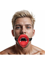Load image into Gallery viewer, Master Series Vampire Vibrating Rechargeable Silicone Mouth Gag