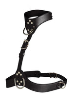 Load image into Gallery viewer, Master Series Vixen Female Chest Vegan Leather Harness - Black