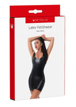 Load image into Gallery viewer, ME YOU US Latex Mini Dress - Black - Medium