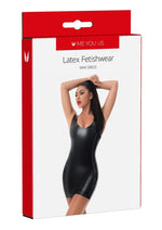 Load image into Gallery viewer, ME YOU US Latex Mini Dress - Black - Small