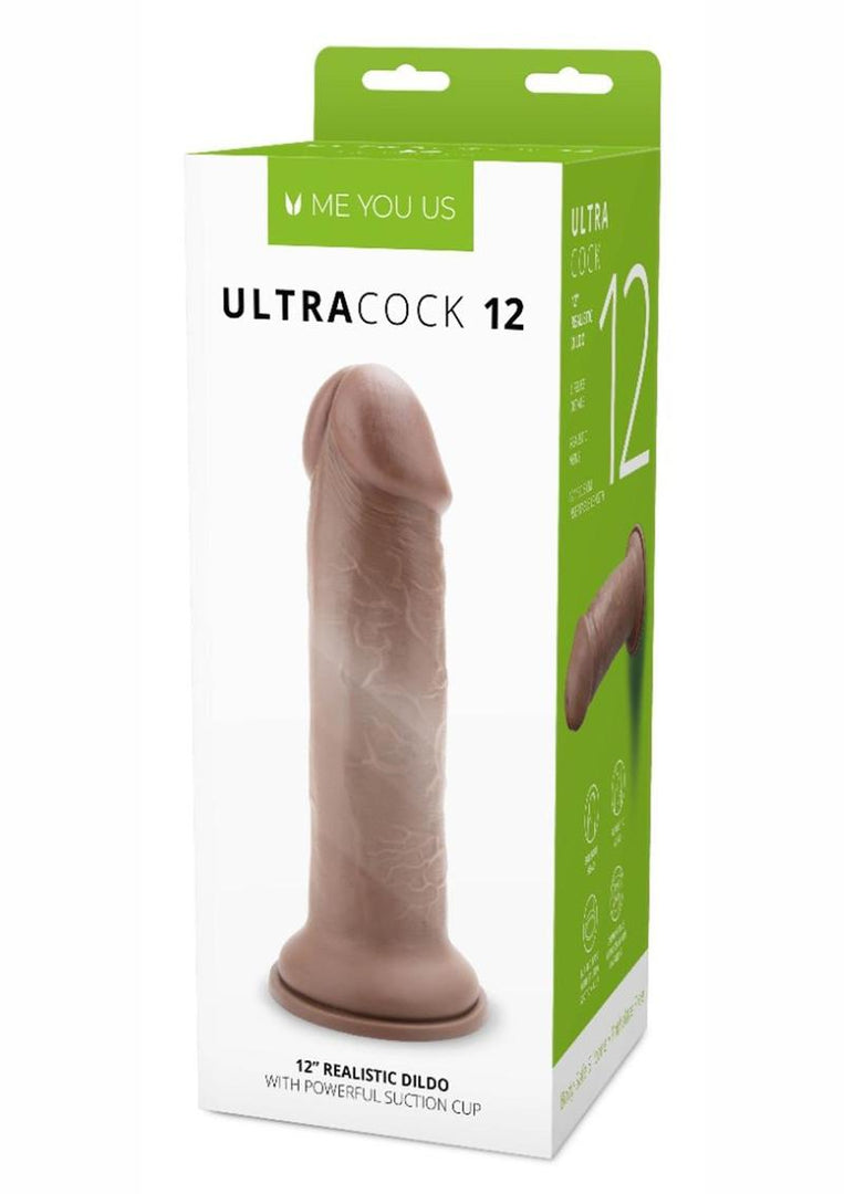 ME YOU US Ultra Cock Realistic Dildo - Caramel - 12in