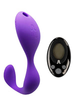 Load image into Gallery viewer, Mr. Hook Rechargeable Silicone Dual Vibrator - Purple