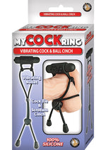 Load image into Gallery viewer, My Cockring Silicone Vibrating Cock and Ball Cinch - Black