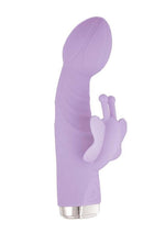 Load image into Gallery viewer, My Secret Butterfly Rechargeable Silicone Rabbit Vibrator - Purple