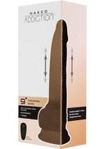 Load image into Gallery viewer, Naked Addiction Silicone Rechargeable Thrusting Dildo - Flesh/Vanilla - 9in