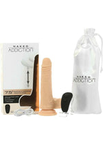 Load image into Gallery viewer, Naked Addiction Silicone Rechargeable Thrusting, Vibrating, and Rotating Dildo