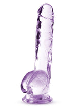 Load image into Gallery viewer, Naturally Yours Crystalline Dildo 8in - Amethyst - Purple