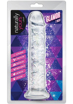 Load image into Gallery viewer, Naturally Yours Glamor Dildo 7in - Sparkling - Clear