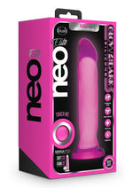 Load image into Gallery viewer, Neo Elite Glow In The Dark Marquee Silicone Dual Dense Dildo - Glow In The Dark/Neon Pink/Pink - 8in