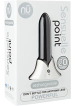 Load image into Gallery viewer, Nu Sensuelle Point Rechargeable Silicone Bullet - Black