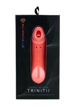 Load image into Gallery viewer, Nu Sensuelle Trinitii Triple Action Suction Flickering Silicone Tongue - Coral/Orange