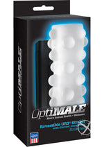 Load image into Gallery viewer, Optimale Rollerball Reversible Ultraskyn Masturbator - Frost/White