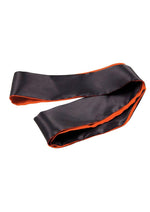 Load image into Gallery viewer, Orange Is The New Black Satin Sash Reversible Blindfold/Restraint - Black/Orange