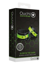 Load image into Gallery viewer, Ouch! Hardcuffs - Black/Glow In The Dark/Green