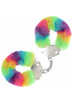 Load image into Gallery viewer, Ouch! Heavy-Duty Fluffy Handcuffs - Multicolor 1 - Multicolor