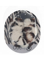Load image into Gallery viewer, Ouch! Heavy-Duty Fluffy Handcuffs - Snowleopard - Animal Print