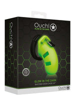Load image into Gallery viewer, Ouch Model 20 Silicone Cock Cage - Glow In The Dark/Green - 3.5in
