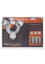 Load image into Gallery viewer, Oxballs Heavy Squeeze Ballstretcher with Stainless Steel Weights - Clear