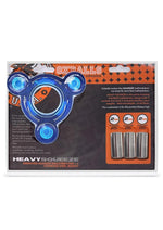 Load image into Gallery viewer, Oxballs Heavy Squeeze Ballstretcher with Stainless Steel Weights - Blue/Space Blue