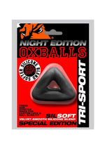 Load image into Gallery viewer, Oxballs Tri-Sport 3 Ring 3 Sized Cock Sling Night Edition - Black