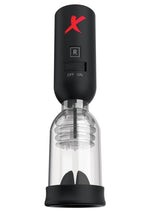 Load image into Gallery viewer, Pipedream Extreme Elite Silicone Tip Teazer Power Pump Masturbator - Black/Clear