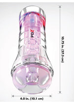 Load image into Gallery viewer, Pdx Elite Viewtube XXL See-Thru EZ-Grip Led Stroker