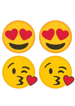 Load image into Gallery viewer, Peekaboos Emoji Hearts Pasties - Red/Yellow