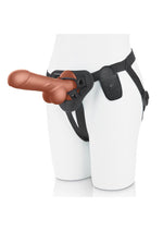 Load image into Gallery viewer, Pegasus Remote Control Realistic Silicone Dildo with Balls and Harness - Brown - 8in