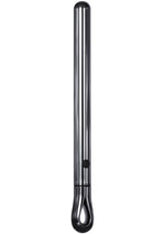 Load image into Gallery viewer, Pen Pal Rechargeable Compact Stainless Steel Vibrator - Black Chrome - Black