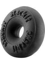 Load image into Gallery viewer, Perfect Fit Stackit Silaskin Cock Ring - Black/Clear