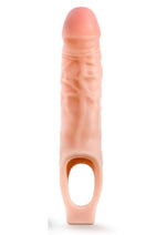 Load image into Gallery viewer, Performance Plus Silicone Cock Sheath Penis Extender - Flesh/Vanilla - 9in