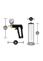 Load image into Gallery viewer, Performance Vx7 Vacuum Penis Pump with Brass Trigger and Pressure Gauge