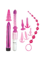 Load image into Gallery viewer, Pink Elite Collection Vibrating Supreme Anal Play Kit