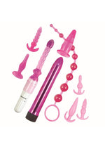 Load image into Gallery viewer, Pink Elite Collection Vibrating Supreme Anal Play Kit