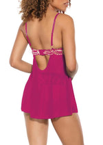 Load image into Gallery viewer, Pink Pussycat Babydoll and Thong