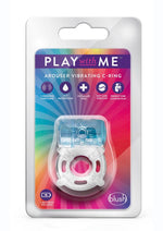 Load image into Gallery viewer, Play with Me One Night Stand Vibrating Cock Ring - Blue