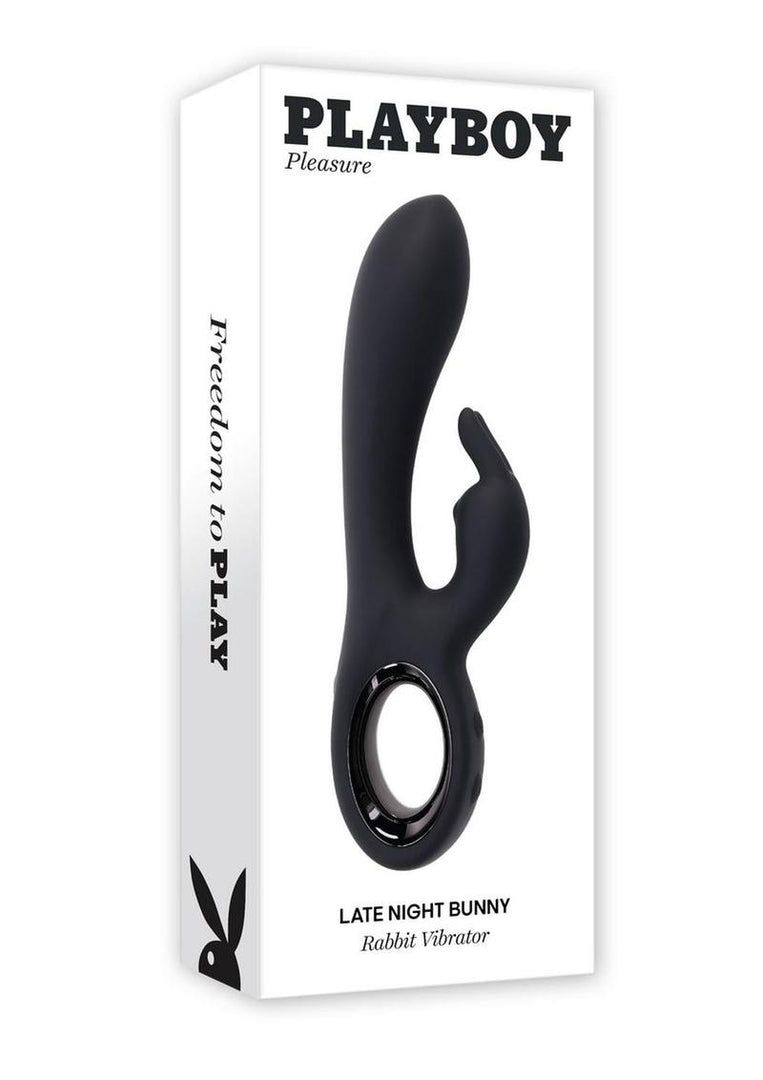 Playboy Late Night Bunny Rechargeable Silicone Dual Vibrator