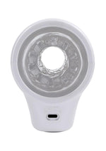 Load image into Gallery viewer, Playboy Spin Doctor Rechargeable Dual End Masturbator - Clear/White