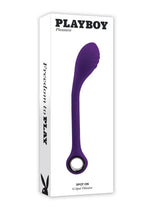 Load image into Gallery viewer, Playboy Spot On Rechareable Silicone G-Spot Vibrator - Purple